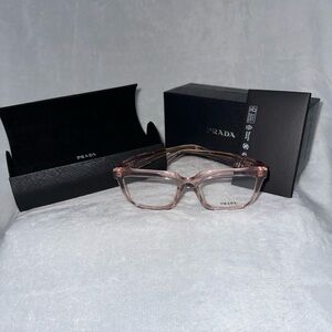 💗Brand New Prada Pink Transparent RX Eyeglasses💗